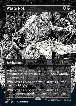Waste Not Secret Lair Drop - Death and Metal Art